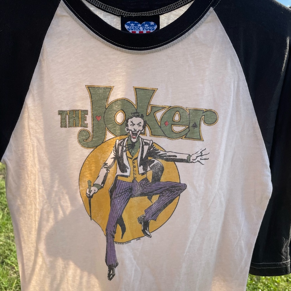Y2k JUNKFOOD The Joker Raglan baseball tee - Picture 15 of 17